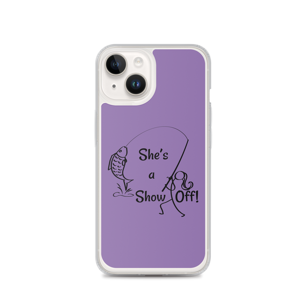 She's a Show Off, iPhone Purple Case_13 & 14 Series