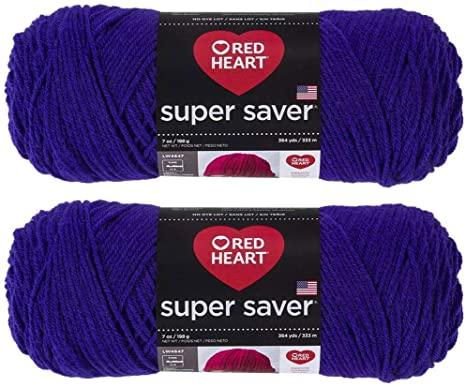 RED HEART Super Saver Yarn, 7 Ounce MultiPacks, Various Colors – L