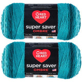 RED HEART Super Saver Ombre Yarn, 10 Ounce MultiPacks, Various Colors