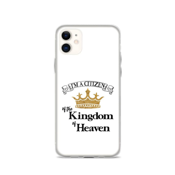 I'm a Citizen, iPhone White Case - iPhone 7/8, 7Plus/8Plus thru iPhone 12 Pro Max, Black-Design