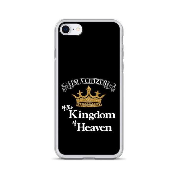 I'm a Citizen, iPhone Black Case - iPhone 7/8, 7Plus/8Plus thru iPhone 12 Pro Max-White-Design