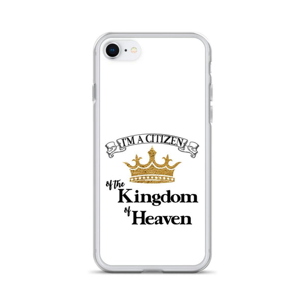 I'm a Citizen, iPhone White Case - iPhone 7/8, 7Plus/8Plus thru iPhone 12 Pro Max, Black-Design