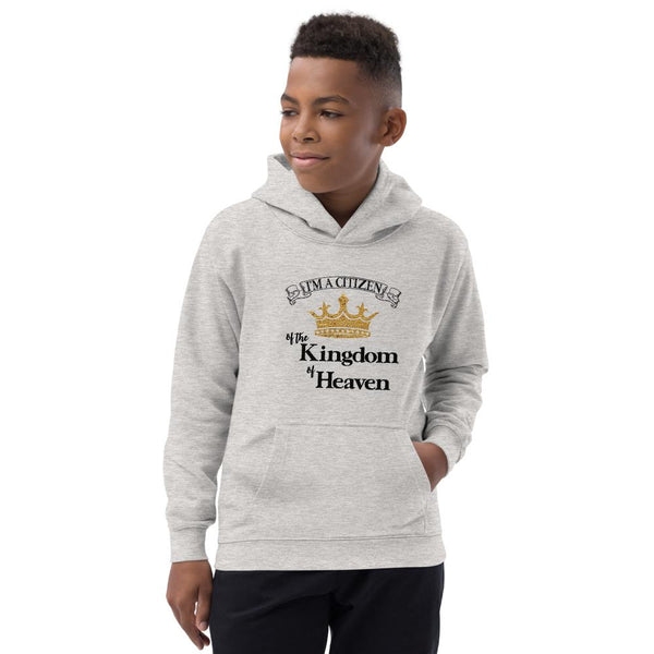 I'm a Citizen, Unisex Youth Hooded Sweatshirt-Black Text