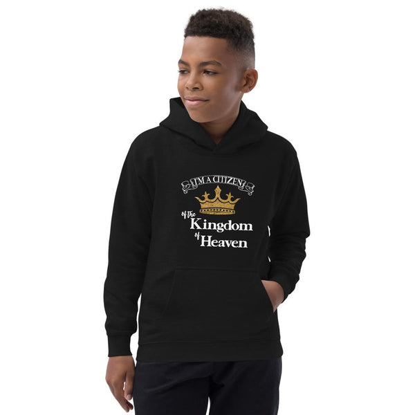 I'm a Citizen, Unisex Youth Hooded Sweatshirt-White Text