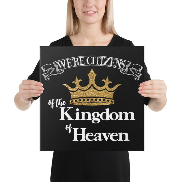 We're Citizens, Canvas Wrap-White Text