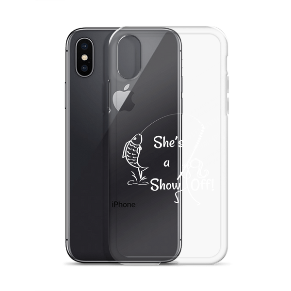 She's a Show Off, iPhone Case, X/XS, XS Max, XR_White-Design