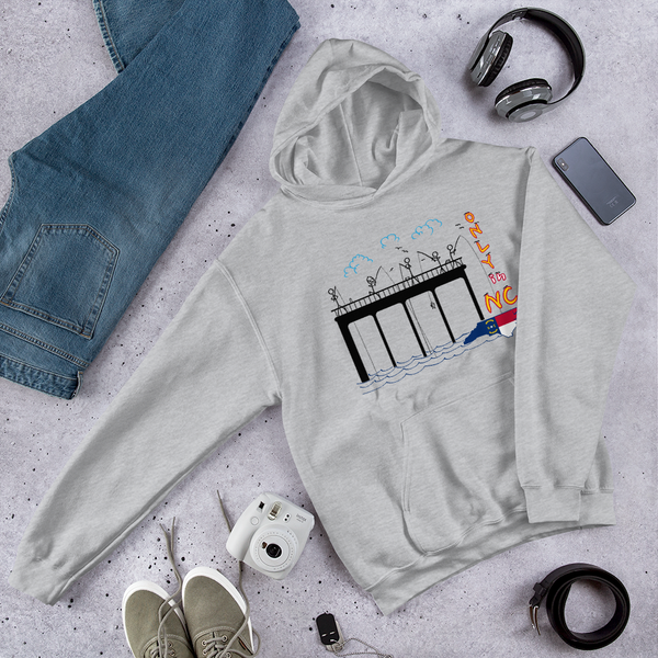 Only in NC, Unisex Hooded Sweatshirt