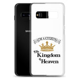 I'm a Citizen, Samsung White Case, Galaxy S10, S10e, S10+, S20, S20+, S20 Ultra_Black-Design