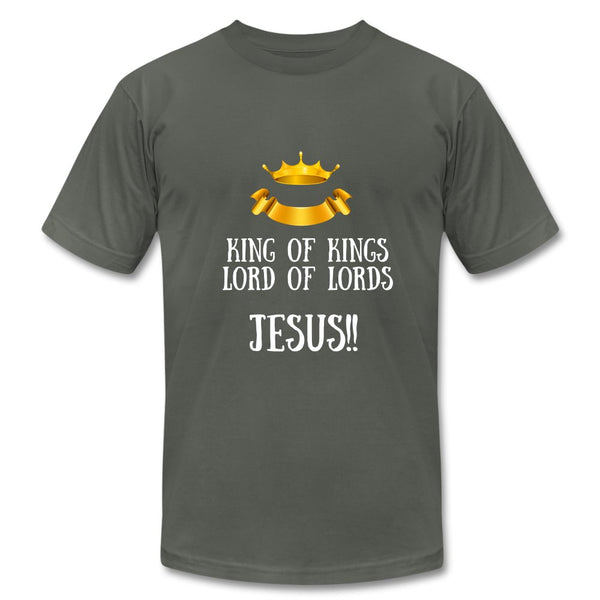 King of Kings, Unisex Jersey T-Shirt - asphalt