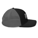 Mender of Brokenness - Embroidered Unisex Adjustable Snapback Trucker Hat - White Text
