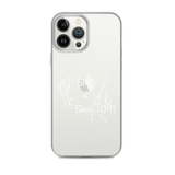She's a Show Off, iPhone Case, X/XS, XR thru 13 & 14 Series_White-Design