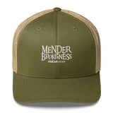 Mender - Embroidered Unisex Adjustable Retro Trucker Hat  | Yupoong 6606 - White Text