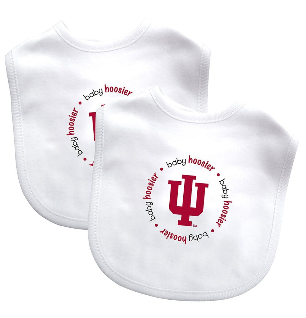 Baby Fanatic Team Color Bibs, University of Indiana, 2-Count