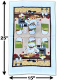 5 Piece Chef Lightweight Decorative Kitchen Décor Set Includes 2 Towels,2 Potholders and 1 Oven Mitt (Chef)