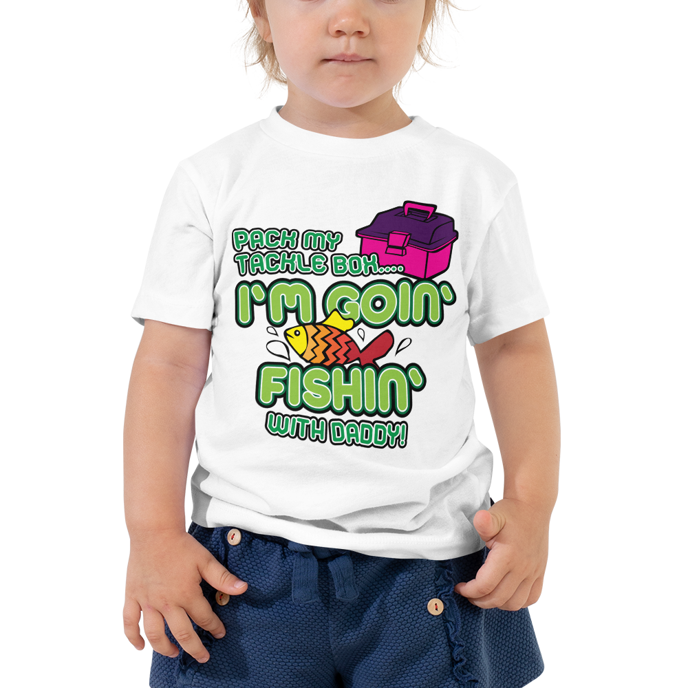 Pack My Tackle Box 5T Toddler Short Sleeve Tee Girl L D