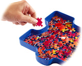 Sort and Go Jigsaw Puzzle Accessory - Sturdy and Easy to Use Plastic Puzzle Shaped Sorting Trays for Puzzles Up to 1000 Pieces