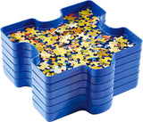 Sort and Go Jigsaw Puzzle Accessory - Sturdy and Easy to Use Plastic Puzzle Shaped Sorting Trays for Puzzles Up to 1000 Pieces