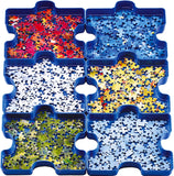 Sort and Go Jigsaw Puzzle Accessory - Sturdy and Easy to Use Plastic Puzzle Shaped Sorting Trays for Puzzles Up to 1000 Pieces