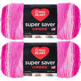 RED HEART Super Saver Ombre Yarn, 10 Ounce MultiPacks, Various Colors