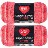 RED HEART Super Saver Ombre Yarn, 10 Ounce MultiPacks, Various Colors