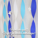 Crepe Party Streamers - Multiple Colors - (3 Rolls - 450 Feet Total)