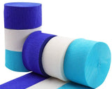 Crepe Party Streamers - Multiple Colors - (3 Rolls - 450 Feet Total)