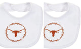 Baby Fanatic Team Color Bibs, University of Texas, 2-Count