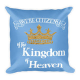 We're Citizens, Basic Decorative Pillow-White Text