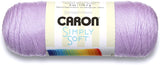 Caron H970039717 Simply Soft Solids Yarn - Medium Gauge 100% Acrylic - 6 oz - Orchid