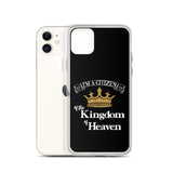 I'm a Citizen, iPhone Black Case - iPhone 7/8, 7Plus/8Plus thru iPhone 12 Pro Max-White-Design