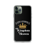 I'm a Citizen, iPhone Black Case - iPhone 7/8, 7Plus/8Plus thru iPhone 12 Pro Max-White-Design