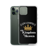 I'm a Citizen, iPhone Black Case - iPhone 7/8, 7Plus/8Plus thru iPhone 12 Pro Max-White-Design