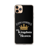I'm a Citizen, iPhone Black Case - iPhone 7/8, 7Plus/8Plus thru iPhone 12 Pro Max-White-Design
