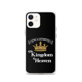 I'm a Citizen, iPhone Black Case - iPhone 7/8, 7Plus/8Plus thru iPhone 12 Pro Max-White-Design