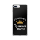 I'm a Citizen, iPhone Black Case - iPhone 7/8, 7Plus/8Plus thru iPhone 12 Pro Max-White-Design