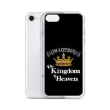 I'm a Citizen, iPhone Black Case - iPhone 7/8, 7Plus/8Plus thru iPhone 12 Pro Max-White-Design