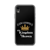 I'm a Citizen, iPhone Black Case - iPhone 7/8, 7Plus/8Plus thru iPhone 12 Pro Max-White-Design