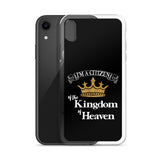 I'm a Citizen, iPhone Black Case - iPhone 7/8, 7Plus/8Plus thru iPhone 12 Pro Max-White-Design