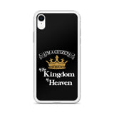 I'm a Citizen, iPhone Black Case - iPhone 7/8, 7Plus/8Plus thru iPhone 12 Pro Max-White-Design