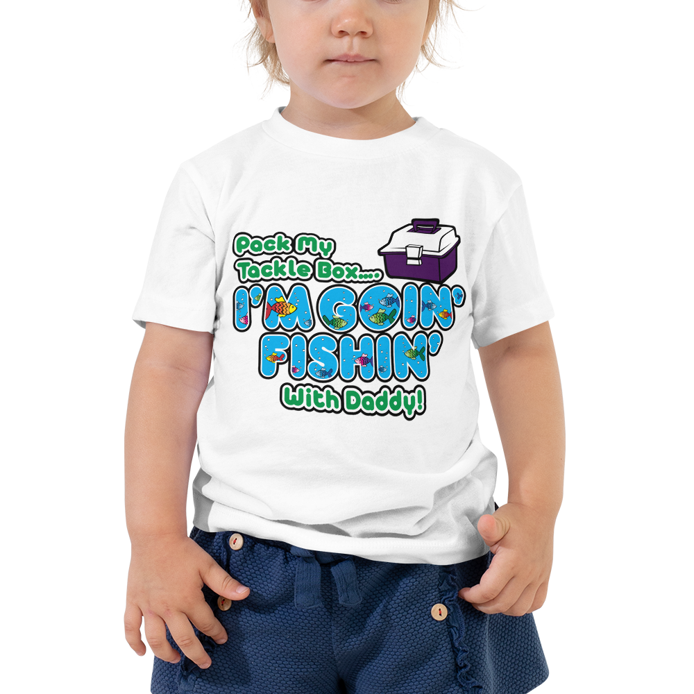 Pack My Tackle Box, 5T Toddler Short Sleeve Tee (Girl)