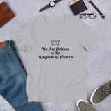 We Are Citizens, Unisex Adult Short-Sleeve T-Shirt-Black Text