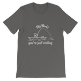 My World, Short-Sleeve Unisex T-Shirt-White Text