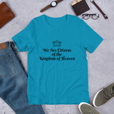 We Are Citizens, Unisex Adult Short-Sleeve T-Shirt-Black Text