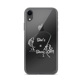 She's a Show Off, iPhone Case, X/XS, XS Max, XR_White-Design