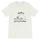 My World, Short-Sleeve Unisex T-Shirt-Black Text