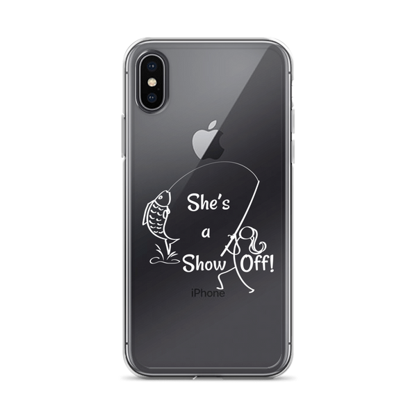 She's a Show Off, iPhone Case, X/XS, XS Max, XR_White-Design