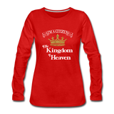 Women's Premium Slim Fit Long Sleeve T-Shirt - red