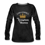 Women's Premium Slim Fit Long Sleeve T-Shirt - charcoal gray