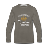 Men's Premium Long Sleeve T-Shirt - asphalt gray