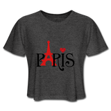 Women's Cropped T-Shirt - deep heather